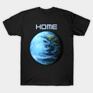 HOME - Planet Earth Art T-Shirt